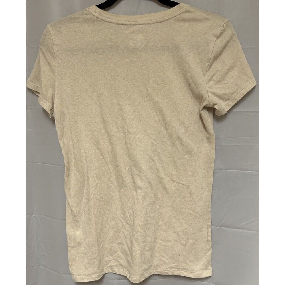 Pink Victoria's Secret Shirt Women's X Small Tan Logo Across‎ Chest Gently Loved - Picture 2 of 2